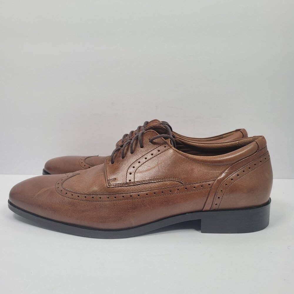 Johnston & Murphy Domani Men's Brown Oxford Dress Shoes 10.5M - Picture 2 of 8